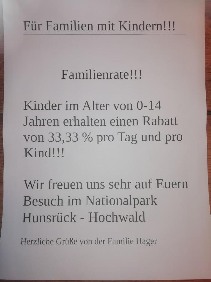 4 Sterne Ferienhaus Ambiente Hager Villa Allenbach Dış mekan fotoğraf